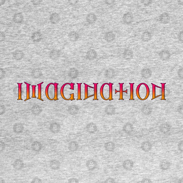 Imagination - Ambigram - Reflection by INLE Designs